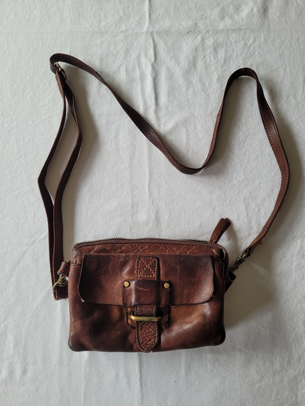 Harbour 2ND Brown Leather Crossbody Bag